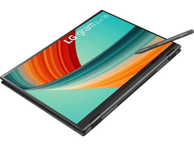 LG gram 16 2in1 Lightweight Laptop, Intel 13th Gen Core i7 Evo Platform, Windows 11 Home, 16GB RAM, 512GB SSD, Black