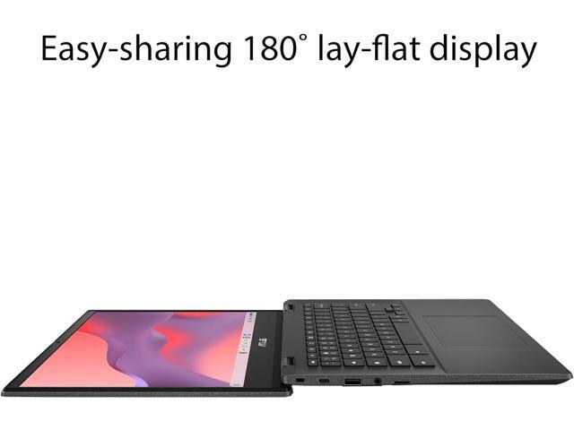 ASUS Chromebook CM14 Laptop, 14' HD Anti-Glare Display (1366x768), MediaTek Kompanio 520, 4GB RAM, 64GB eMMC, ChromeOS, Gray, CM1402CM2A-DS44