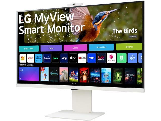 LG 32SR85U-W 32-inch MyView 4K UHD, IPS Display, webOS Smart Monitor, ThinQ Home, USB Type-C 90W PD, Built-in FHD Webcam & Speaker, HDR 10, AirPlay...