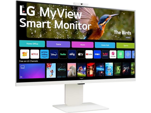 LG 32SR85U-W 32-inch MyView 4K UHD, IPS Display, webOS Smart Monitor, ThinQ Home, USB Type-C 90W PD, Built-in FHD Webcam & Speaker, HDR 10, AirPlay...