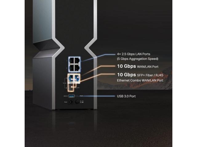 TP-Link - Archer BE19000 Tri-Band Wi-Fi 7 Router - Black - image 5