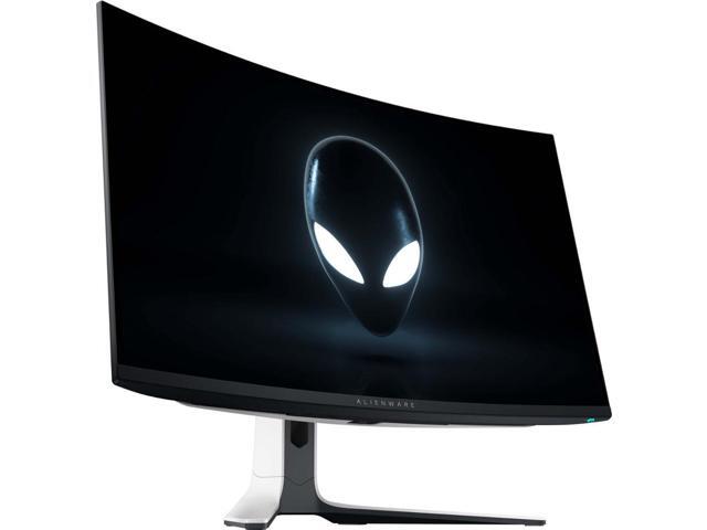 Dell Alienware - AW3225QF 31.6' Quantum Dot OLED Curved Gaming Monitor - 240Hz - NVIDIA G-Sync - VESA - HDMI, USB-C - Lunar Light