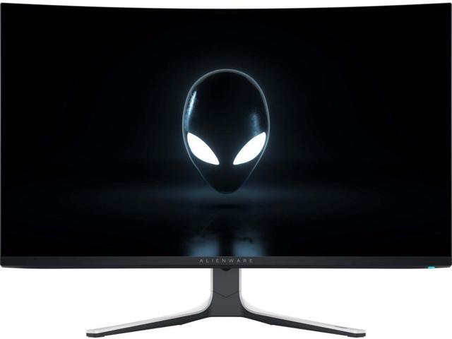 Alienware - AW3225QF 31.6" QD-OLED Curved 4K UHD 240Hz .03-ms G-SYNC Compatible Gaming Monitor with HDR (HDMI, USB-C) - Lunar Light - image 3