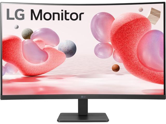 LG - 32" VA Curved FHD 100Hz AMD FreeSync Monitor (HDMI) - Black - image 3