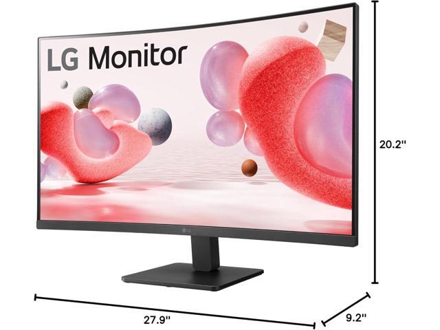 LG - 32" VA Curved FHD 100Hz AMD FreeSync Monitor (HDMI) - Black - image 6
