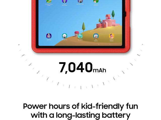 Samsung - Galaxy Tab A9+ Kids Edition 11" 64GB with Puffy Cover - Wi-Fi - Red - image 4