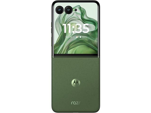 Motorola razr+ 2024 Unlocked Made for US 12/256 50MP Camera Spring Green Smartphone Cell Phone