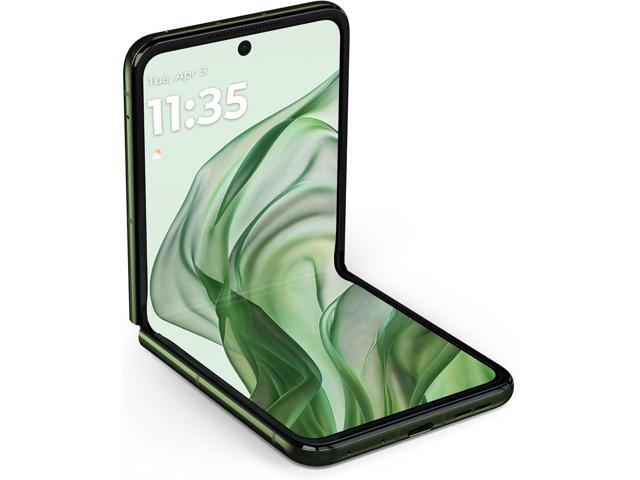 Motorola razr+ 2024 Unlocked Made for US 12/256 50MP Camera Spring Green Smartphone Cell Phone