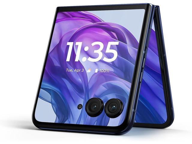 Motorola razr+ 2024 Unlocked Made for US 12/256 50MP Camera Midnight Blue PB2J0003US Smartphone Cell Phone