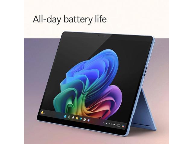 Microsoft - Surface Pro - Copilot+ PC - 13” OLED Touchscreen - Snapdragon X Elite - 16GB Memory - 1TB SSD - Device Only (11th Ed) - Sapphire - image 3