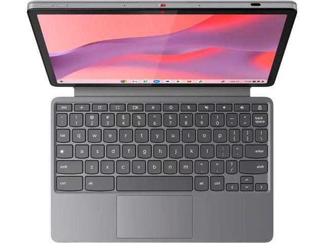 Lenovo - Duet 11 Chromebook 11" 2K LCD Touchscreen 2-in-1 Laptop - MediaTek Kompanio 838 2024 - 4GB RAM - 128GB with keyboard - Luna Gray - image 3