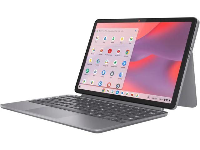 Lenovo - Duet 11 Chromebook 11" 2K LCD Touchscreen 2-in-1 Laptop - MediaTek Kompanio 838 2024 - 4GB RAM - 128GB with keyboard - Luna Gray - image 5