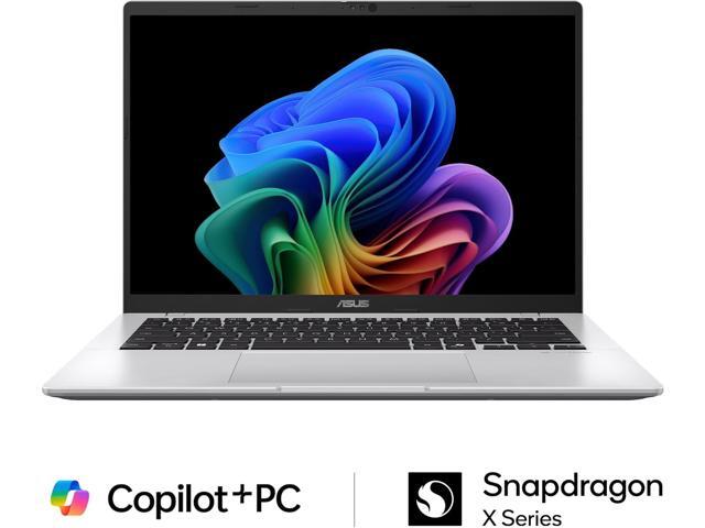 ASUS - Vivobook 14" FHD+ Laptop - Copilot+ PC - Snapdragon X with 16GB Memory - 512GB SSD - Cool Silver - image 3