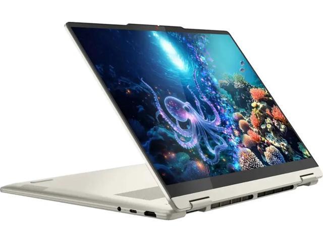 Lenovo - Yoga 7 2-in-1 - Copilot+ PC - 14' 2K OLED Touchscreen Laptop - AMD Ryzen AI 5 340 - 16GB Memory - 512GB SSD - Seashell