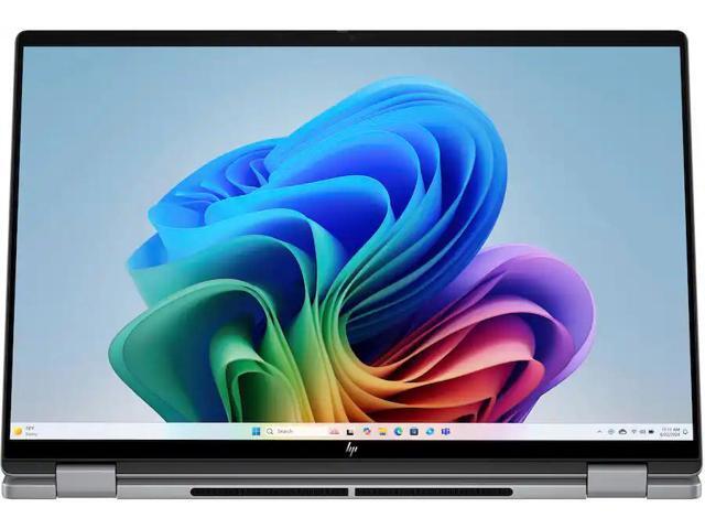 HP - OmniBook X Flip 2-in-1 - Copilot+ PC - 16" 2K Touch-Screen Laptop - AMD Ryzen AI 5 340 2025 - 16GB Memory - 512GB SSD - Meteor Silver - image 6