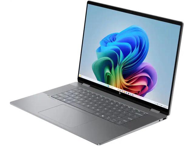 HP - OmniBook X Flip 2-in-1 - Copilot+ PC - 16" 2K Touch-Screen Laptop - AMD Ryzen AI 5 340 2025 - 16GB Memory - 512GB SSD - Meteor Silver - image 3