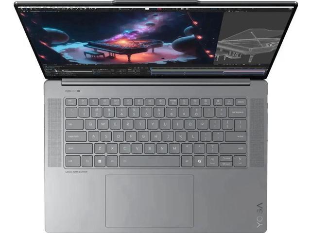 Lenovo - Yoga Slim 7i Aura Edition - Copilot+ PC - 15.3 3K Touchscreen Laptop - Intel Core Ultra 7 - 16GB Memory - 1TB SSD - Luna Gray Notebook