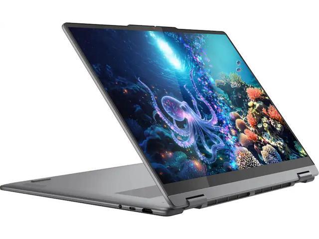 Lenovo - Yoga 7i 2-in-1 - Copilot+ PC - 16" 2K Touchscreen Laptop - Intel Core Ultra 5 Processor 2024 - 16GB Memory - 512GB SSD - Luna Grey - image 4