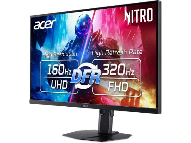 Acer Nitro 31.5 4K UHD 3840x2160 Gaming IPS MiniLED Monitor AMD FreeSync Premium 160Hz Refresh Rate to FHD 320Hz (DFR) Up to 0.5ms 1x...