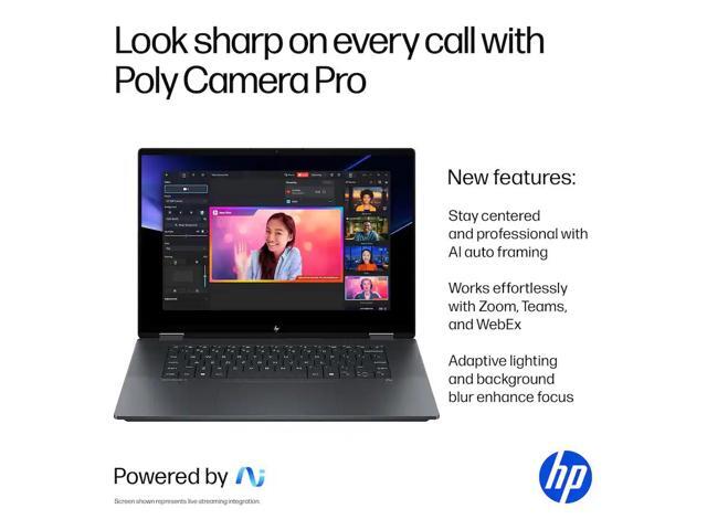 HP - OmniBook X Flip - Copilot+ PC - 16" 3K OLED Touch-Screen Laptop - Intel Core Ultra 9 288V 2024 - 32GB Memory - 2TB SSD - Eclipse Gray - image 3