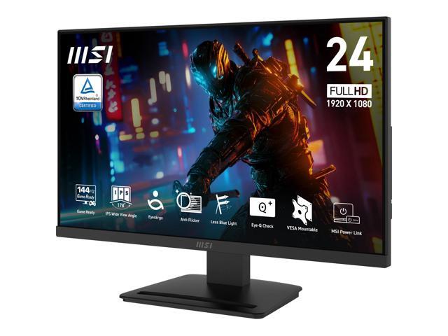 MSI 23.8' FHD (1920x1080) HDMI VGA 144Hz 1ms Adaptive-Sync IPS Gaming Office Monitor PRO MP243L E14W