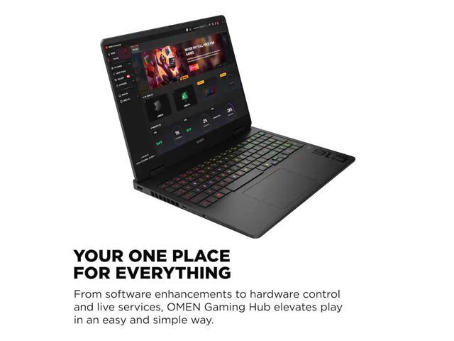 HP OMEN - 16" 2K 144Hz Gaming Laptop - Intel Core Ultra 7 255H w/ AI Boost 2025 - 16GB Memory - NVIDIA GeForce RTX 5060 - 1TB SSD - Shadow Black - image 6