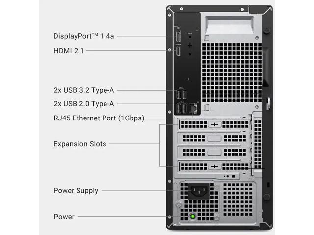 Dell - Desktop - Intel Core Ultra 5 225 2025 - 16GB Memory - 1TB Storage - Black - image 4