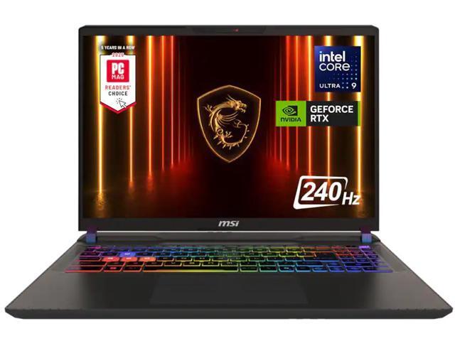 MSI - Vector 16 HX AI 400 16" 240Hz QHD+ Gaming Laptop - Intel Ultra 9-275HX - GeForce RTX 5080 - 16GB Memory - 1TBSSD - Cosmo Gray - image 8