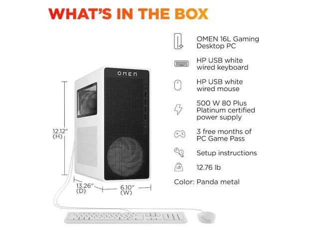HP OMEN - 16L Gaming Desktop - Intel Core Ultra 7 265F 2025 - 16GB DDR5 Memory - NVIDIA GeForce RTX 5060 Ti 16GB GDDR7 - 1TB SSD - Panda Metal - image 3