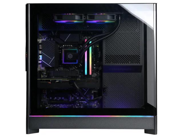 CyberPowerPC - Gaming Desktop - Intel Core i7-14700F - NVIDIA GeForce RTX 5070 12GB - 32GB DDR5 - 2TB PCIe 4.0 SSD - Black - image 4