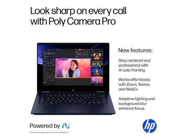 HP - OmniBook X Flip 2-in-1 - Copilot+ PC - 14' 2K Touch-Screen Laptop - Intel Core Ultra 7 - 16GB Memory - 1TB SSD - Atmospheric Blue
