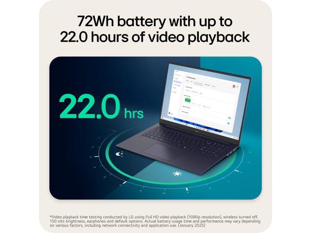 LG gram 15-inch, Copilot+, Thin and Lightweight Laptop, Windows 11 Home, Powered by AMD Ryzen AI 7 350 Processor, 16GB RAM, 1TB SSD, Obsidian Black
