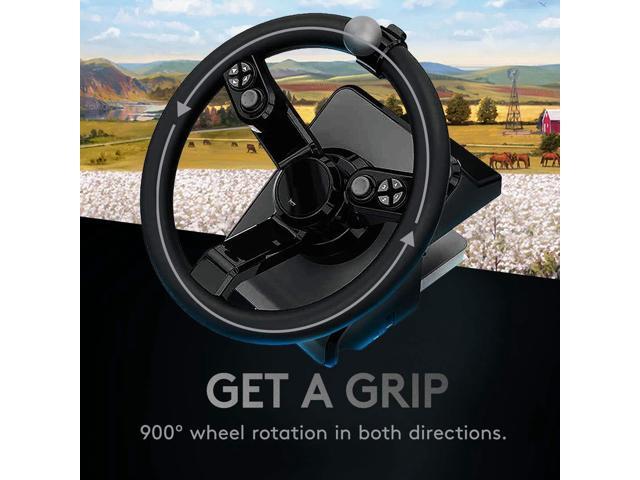 Logitech G Farm Simulator Heavy Equipment Bundle (2nd Generation), Steering Wheel Controller for Farm Simulation 2025 (and Previous Versions),...