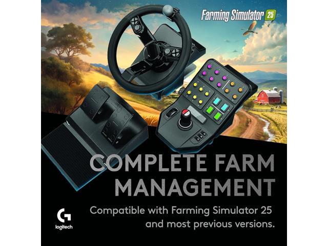 Logitech G Farm Simulator Heavy Equipment Bundle (2nd Generation), Steering Wheel Controller for Farm Simulation 2025 (and Previous Versions),...