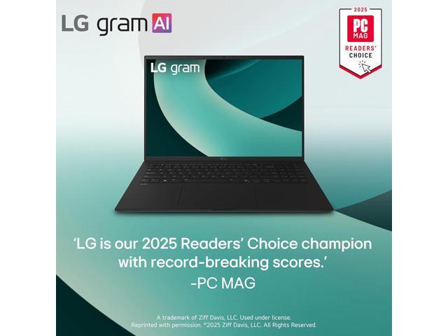 LG gram 16-inch Thin and Lightweight Laptop Computer, Copilot+ PC, Intel Evo Edition Powered by Intel Core Ultra7 256V Processor, Windows 11 Home,...