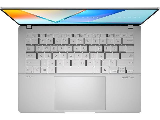 ASUS Vivobook S 14 OLED Slim Laptop, AMD Ryzen AI 9 365(10 Cores), 24GB, 1TB SSD, Customizable RGB Keyboard, Cool Silver, M5406WA-AH94