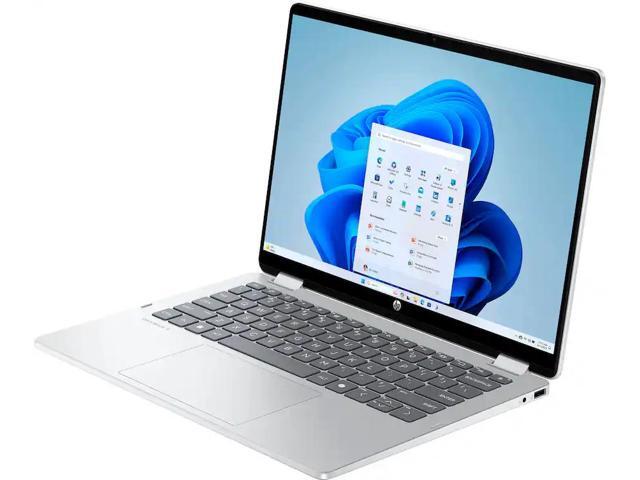 HP - OmniBook 5 Flip 2-in-1 14' 2K Touch-Screen Laptop - Intel Core 7 - 16GB Memory - 512GB SSD - Glacier Silver