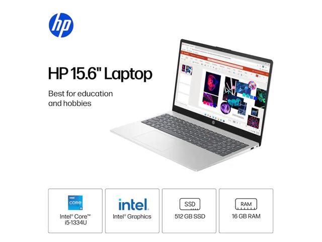 HP - 15.6" Full HD Touch-Screen Laptop - Intel Core i5 1334U 2023 - 16GB Memory - 512GB SSD - Natural Silver - image 3