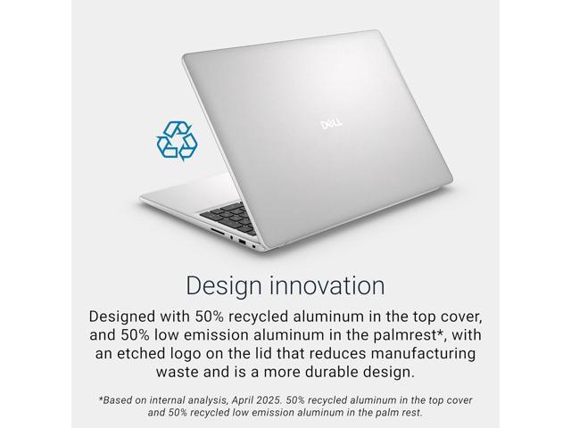Dell 16 Laptop DC16251-16.0-inch 16:10 FHD+ Display, Intel Core 7 150U, 16GB DDR5 RAM, 1TB SSD, Intel Graphics, Windows 11 Home, Onsite Service -...