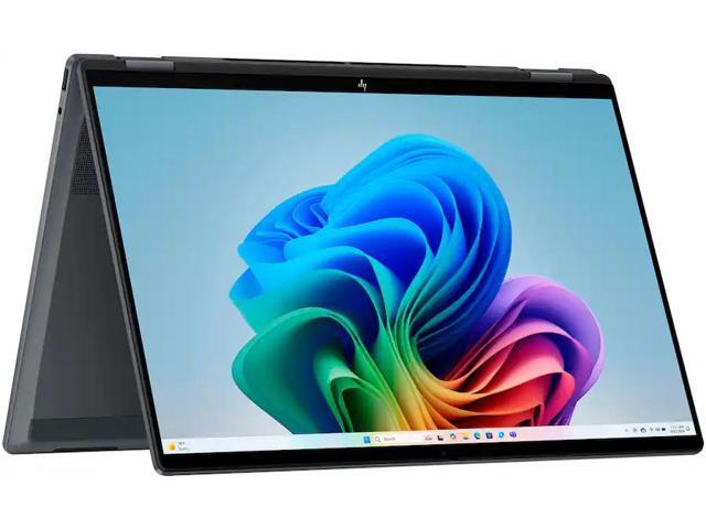 HP - OmniBook X Flip 2-in-1 - Copilot+ PC - 16' 2K Touch-Screen Laptop - Intel Core Ultra 7 - 16GB Memory - 1TB SSD - Eclipse Gray