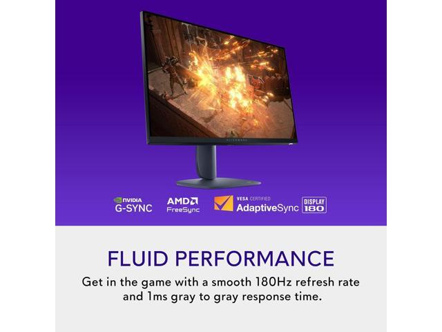 Alienware - AW2725DM 27" IPS LED QHD 180Hz 1ms FreeSync and G-Sync Compatible Gaming Monitor with HDR (HDMI, DisplayPort) - Interstellar Indigo - image 3