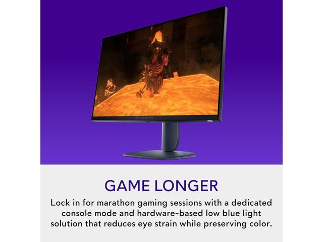 Alienware - AW2725DM 27" IPS LED QHD 180Hz 1ms FreeSync and G-Sync Compatible Gaming Monitor with HDR (HDMI, DisplayPort) - Interstellar Indigo - image 4