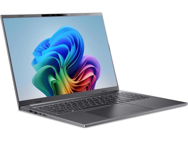 acer Aspire 16 AI Copilot+ PC 16' WUXGA 120Hz 100% sRGB Display Snapdragon X NPU: 45 Tops - GPU: Up to 1.7 TFLOPs 16GB LPDDR5X 512GB PCIe...