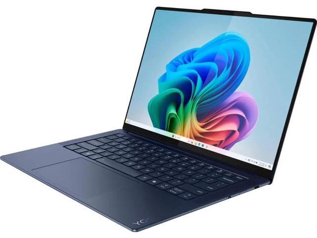 Lenovo - Yoga Slim 7x - Copilot+ PC - 14.5' 3K OLED Touch-Screen Laptop - Snapdragon X Elite - 16GB Memory - 512GB SSD - Cosmic Blue