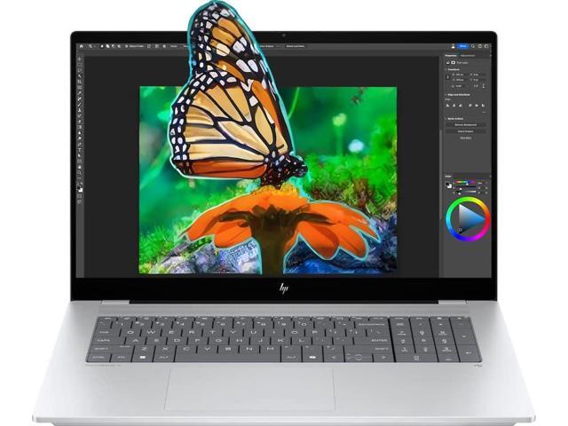 HP - OmniBook X - Copilot+ PC - 17.3" FHD Touch-Screen Laptop - Intel Core Ultra 7 256V 2024 - 16GB Memory - 1TB SSD - Glacier Silver - image 6