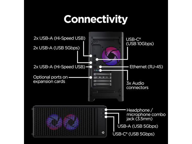 Lenovo - LOQ Tower Gaming Desktop - AMD Ryzen 7 8745HX - 16GB RAM - NVIDIA GeForce RTX 5060 - 1TB SSD - Luna Grey - image 6