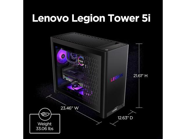 Lenovo - LOQ Tower Gaming Desktop - AMD Ryzen 7 8745HX - 16GB RAM - NVIDIA GeForce RTX 5060 - 1TB SSD - Luna Grey - image 7
