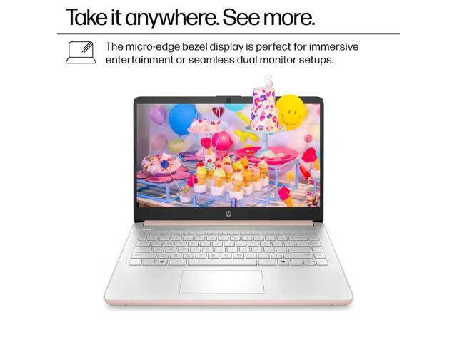 HP - 14" Laptop - Intel Processor N150 2025 - 4GB Memory - 128GB UFS - Pale Rose Gold - image 6