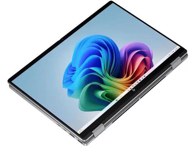 HP - OmniBook X Flip 2-in-1 - Copilot+ PC - 14" 2K Touch-Screen Laptop - AMD Ryzen AI 7 350 2025 - 24GB Memory - 1TB SSD - Meteor Silver - image 3