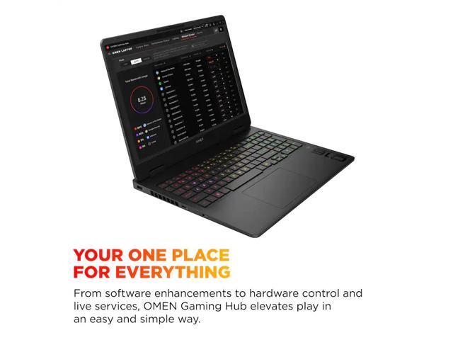 HP OMEN - 16" 2K 144Hz Gaming Laptop - AMD Ryzen 9 8940HX 2025 - 32GB DDR5 Memory - NVIDIA GeForce RTX 5060 - 1TB SSD - Shadow Black - image 3